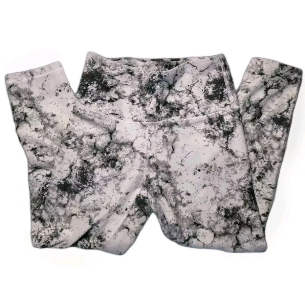 Balance Collection leggings Women's S White Marble athleisure yoga pant gray gym